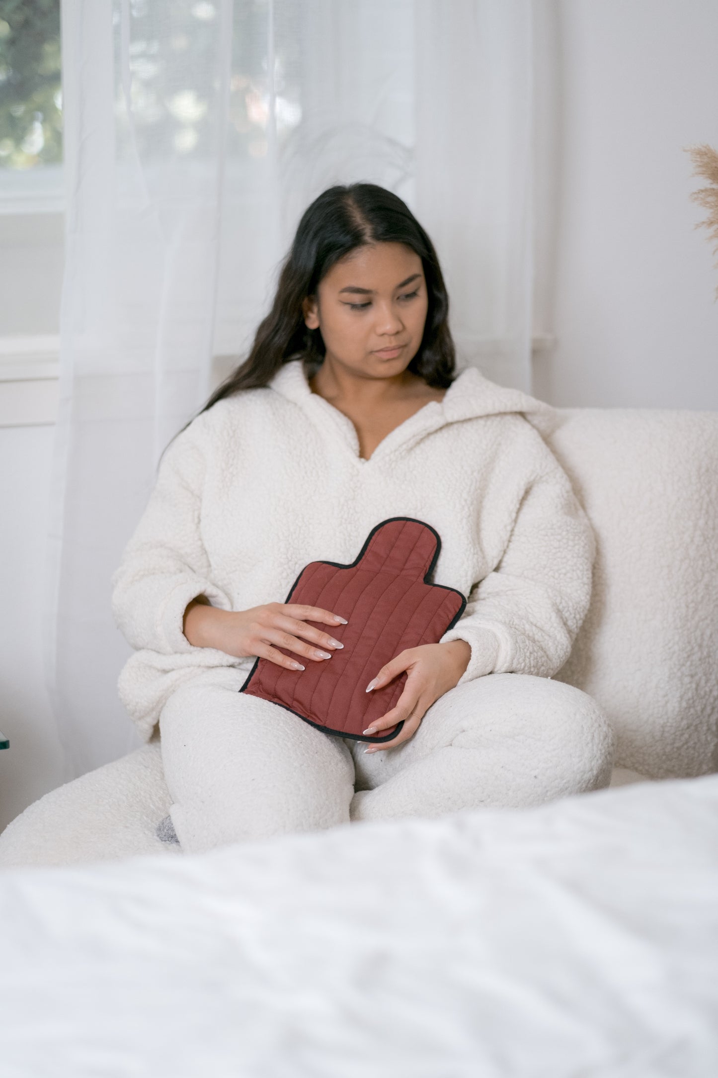 Burgundy Quilted Cotton Hottie