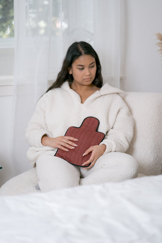 Burgundy Quilted Cotton Hottie