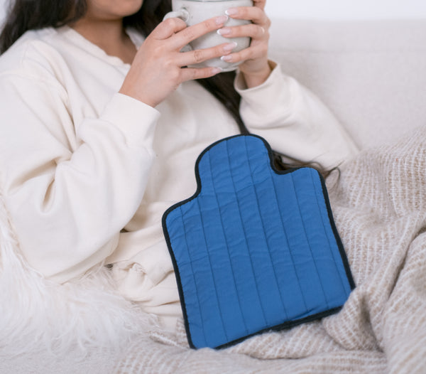 Blue Quilted Cotton Hottie