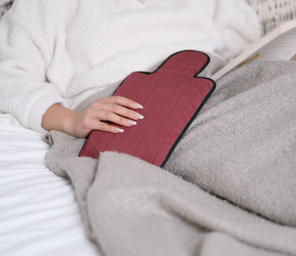 Burgundy Quilted Cotton Hottie
