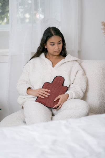 Burgundy Quilted Cotton Hottie