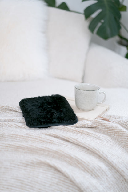 Black Faux Fur Hottie