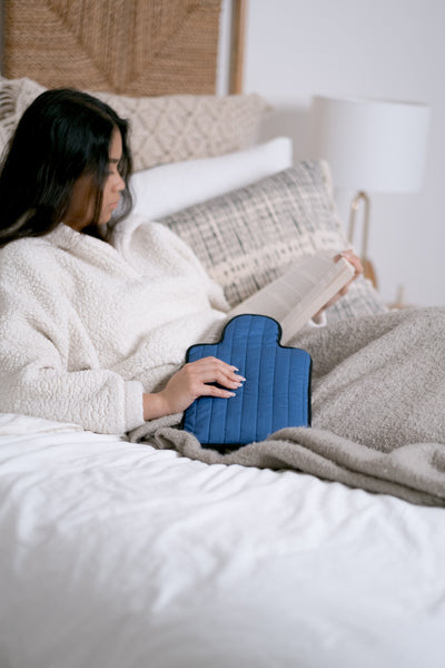 Blue Quilted Cotton Hottie