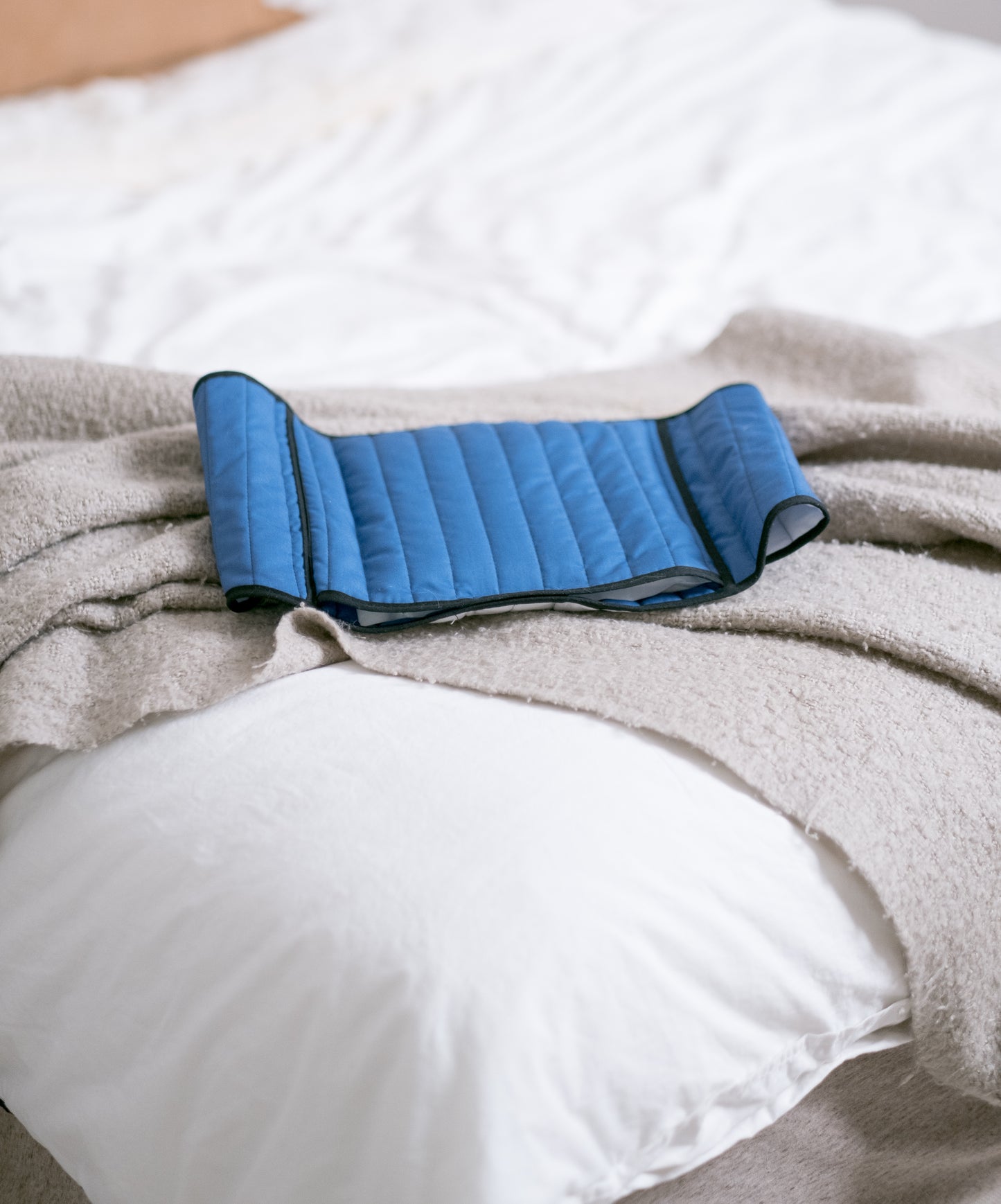 Royal Blue Quilted Cotton Back Wrap